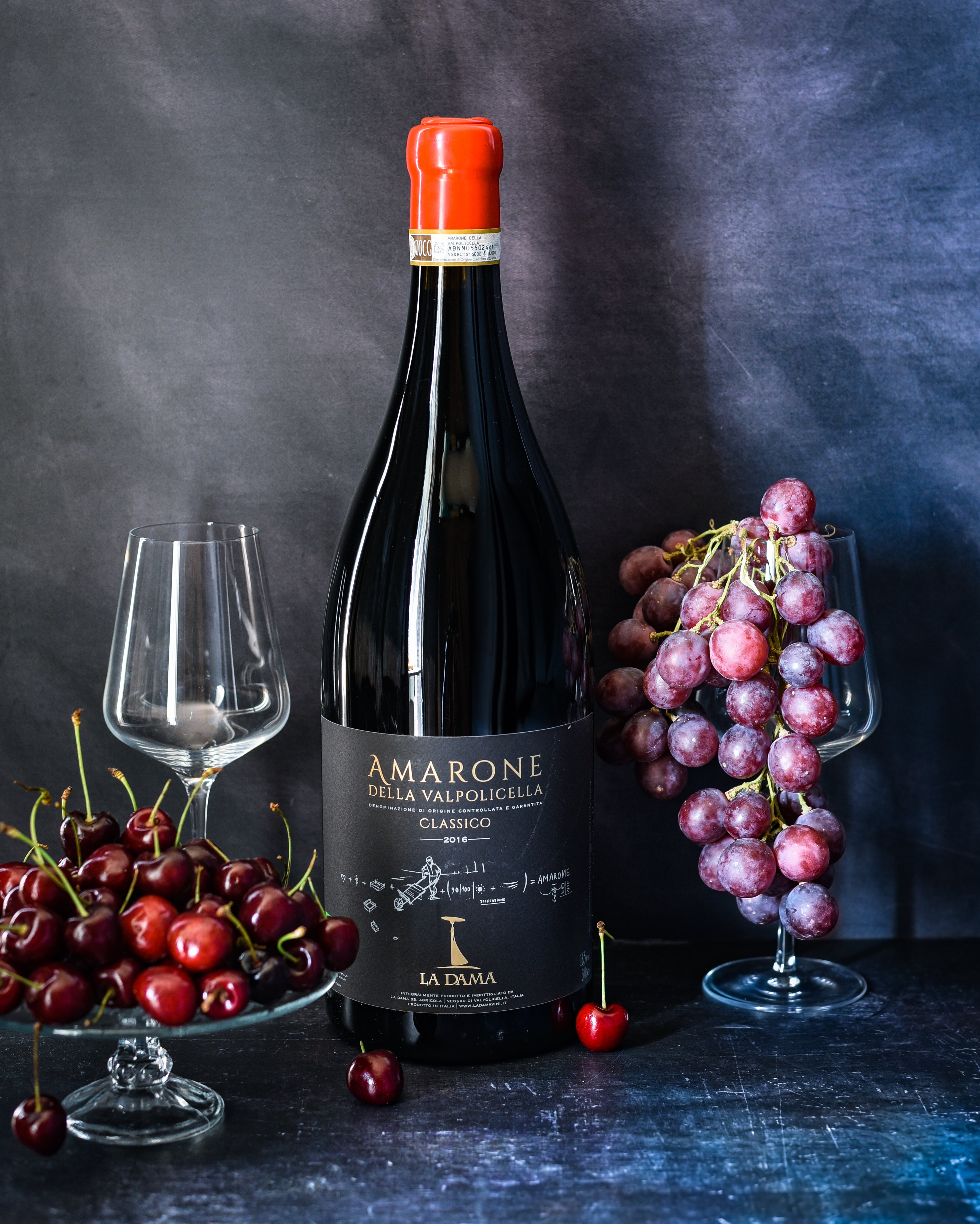 La Dama Amarone della Valpolicella Classico BIO Jeroboam 300 cl in houten kist Italië Veneto